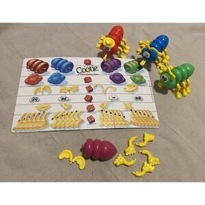 Vtg Milton Bradley 1999 Cootie Game Parts Cootie Board 3 Complete Cooties +Parts
